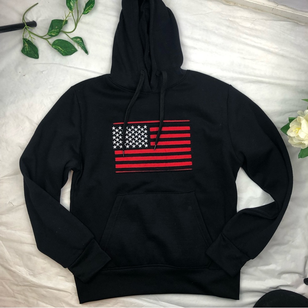 American legend size small flag hoodie